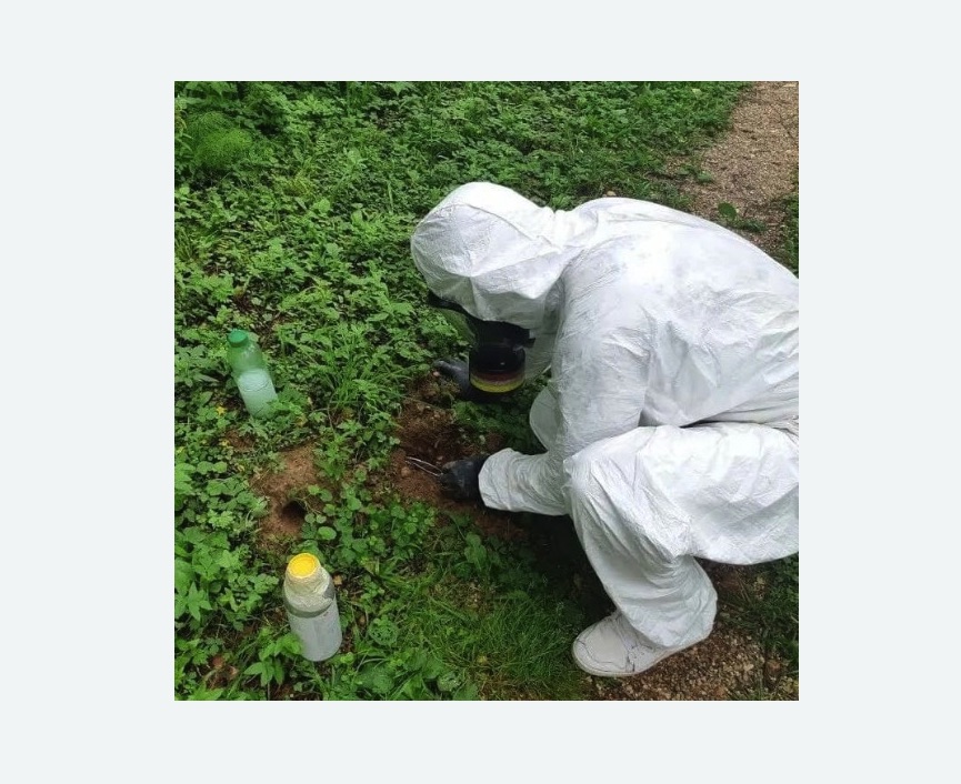 уничтожение кротов на участке в Черепаново